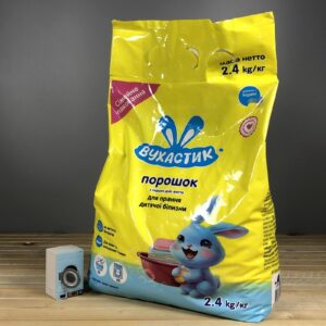 Дитячий пральний порошок Вухастик з перших днів життя - 2,4 кг.