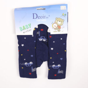 Колготки дитячі теплі , Темно-синій, 12-18