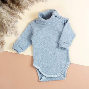 Ясельний боді з начосом №21, Сірий, 62 (3 міс)