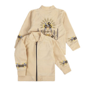 Флісовий дитячий бомбер "Берегиня", Латте, 92 (2 роки)