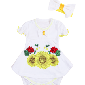 Боді для дівчаток "Стефанія", Молочний, 68 (6 міс)