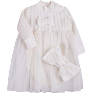 Боді ясельний "Лоліта" з фатином, Молочний, 68 (6 міс)