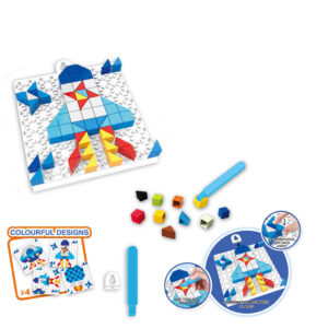 Дитяча розвиваюча мозаїка 6990, 128 деталей  Ракета