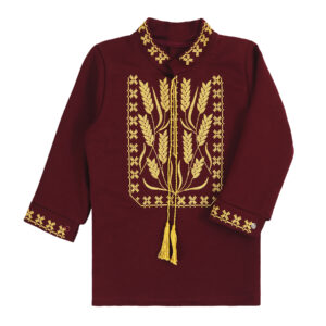 Вишиванка для хлопчика "Колоски", Бордовий, 92 (2 роки)