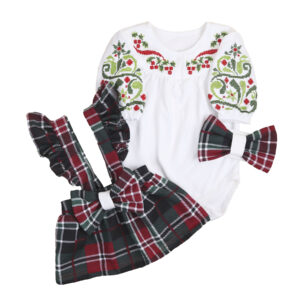 Комплект ясельний для дівчаток "Кадріль. Ялинка", Зелений, 62 (3 міс)