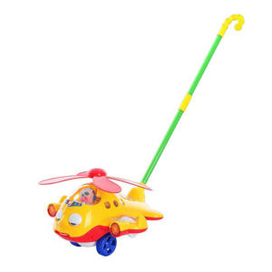Іграшкова каталка Вертоліт 117136 на палиці  Жовтий