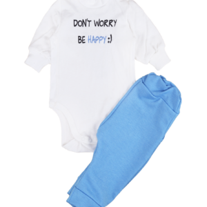 Ясельний комплект "Be Happy", Блакитний, 80 (1 рік)