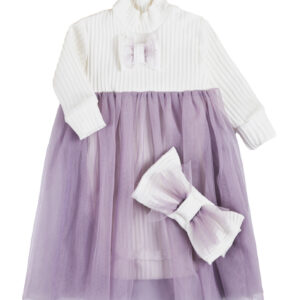 Боді ясельний "Лоліта" з фатином, Лавандовий, 74 (6-12 міс)