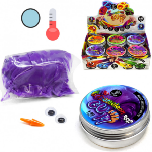 Жуйка для рук "Chameleon Gum" GUM-01-01UС в металевій коробочці  Фіолетово-блакитний