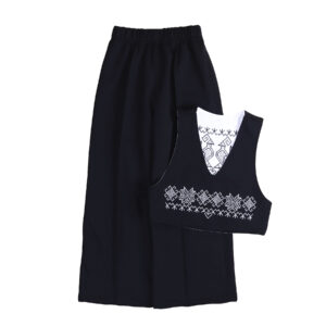 Комплект двійка для дівчат "Крила", Чорний, 116 (6 років)