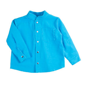 Вельветова сорочка дитяча "Олівер", Бірюзовий, 80 (1 рік)