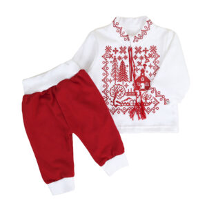 Комплект ясельний "Хуторок", Червоний, 74 (6-12 міс)