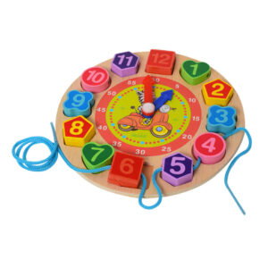 Рамка вкладиш Годинник Limo Toy MD 1270 зі шнурівкою, 18 см  Зебра