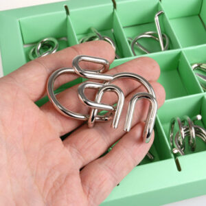 Набір головоломок Metall Puzzles green Eureka 3D Puzzle 473357, 10 головоломок