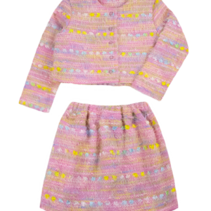 Комплект жакет + спідниця "Террі", Рожевий, 110 (5 років)