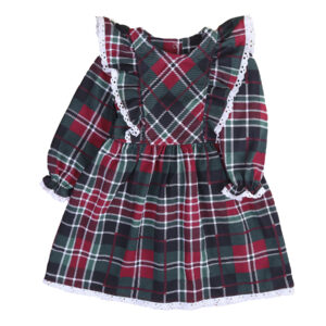 Тепла сукня дитяча з мереживом "Вів'єн 2.0", Зелений, 86 (1.5 роки)