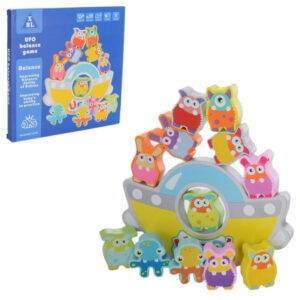 Дерев'яний балансир "Корабель" Bambi MD 1661 з фігурками тварин