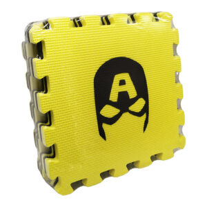 Килимок мозаїка Супергерої Limo Toy M 6251, 10 пазлів Жовтий