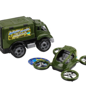 Дитяча іграшка "Військовий транспорт" ТехноК 7792 машинка з квадрокоптером