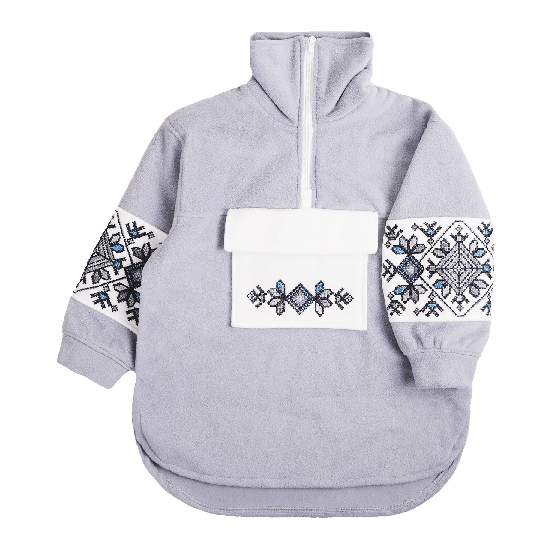 Дитячий джемпер-фліска "Карпати", Сірий, 152 (12 років)