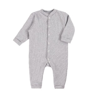 Бавовняний ясельний ромпер "Блейк" з начосом, Сірий, 62 (3 міс)