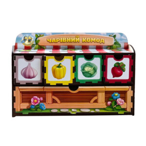 Дерев'яна настільна гра "Рахунок -1" Ubumblebees (ПСД069) PSD069 сортер-комодик