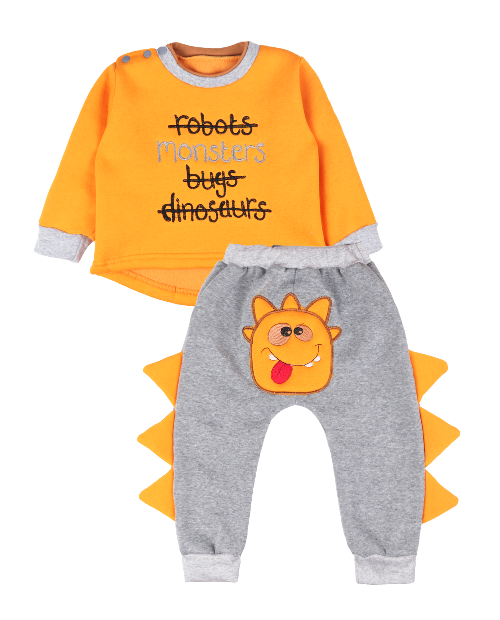 Костюм теплий дитячий "Монстрики", Жовтий, 92 (2 роки)