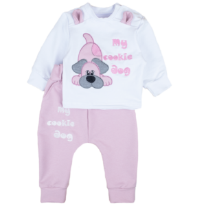 Комплект дитячий "Пряник", Пудровий, 80 (1 рік)