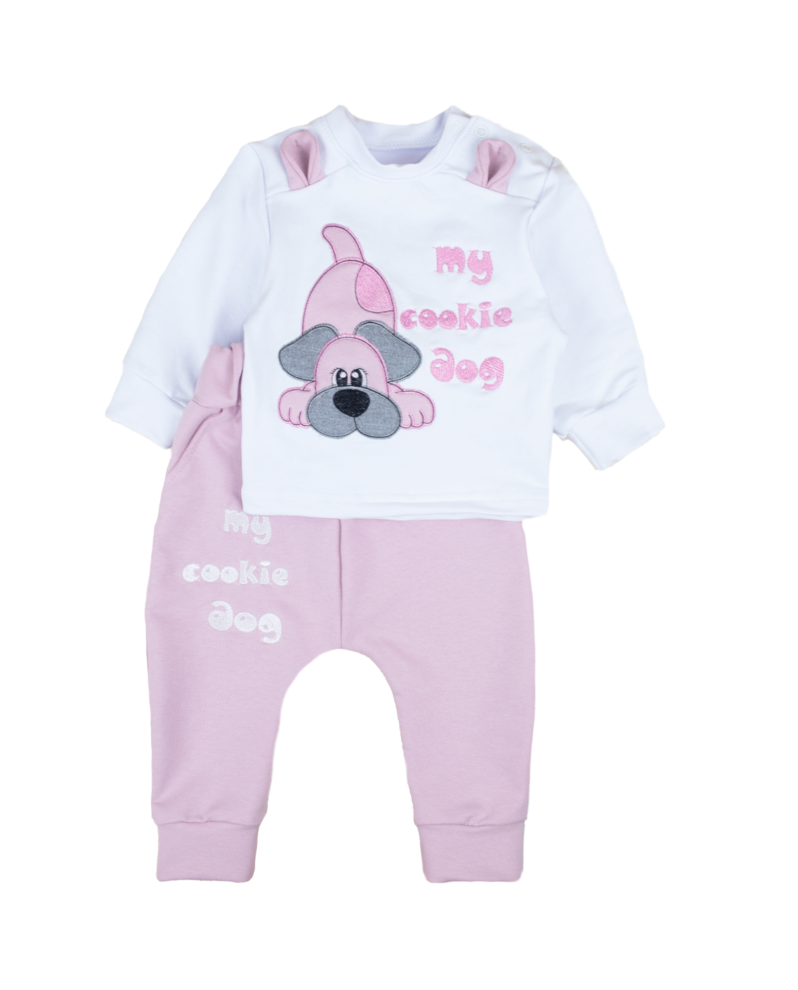 Комплект дитячий "Пряник", Пудровий, 80 (1 рік)