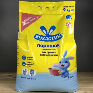 Дитячий пральний порошок Вухастик з перших днів життя - 9 кг.