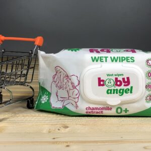 Серветка волога "Baby angel" з клапаном -120 шт.