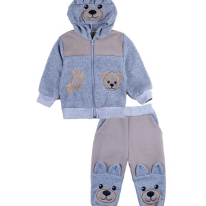 Комплект ясельний теплий "Ведмежатко", Капучіно, 68 (6 міс)
