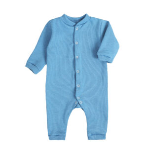 Бавовняний ясельний ромпер "Блейк" з начосом, Бірюзовий, 62 (3 міс)