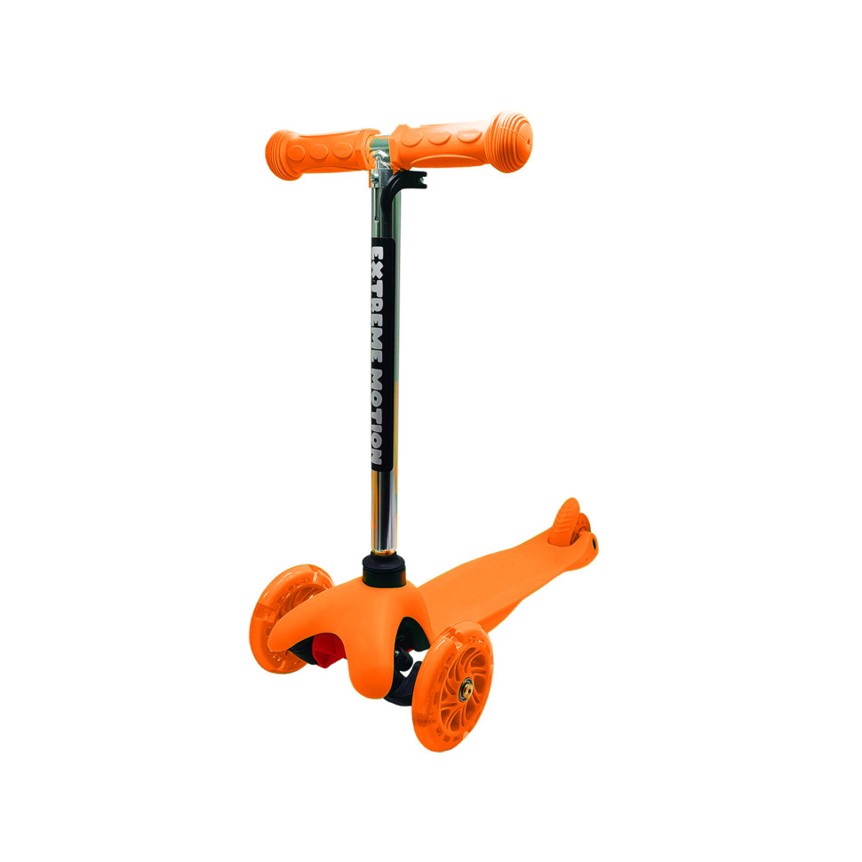 Самокат дитячий 3-х колісний SC20101 колеса, що світяться Помаранчевий