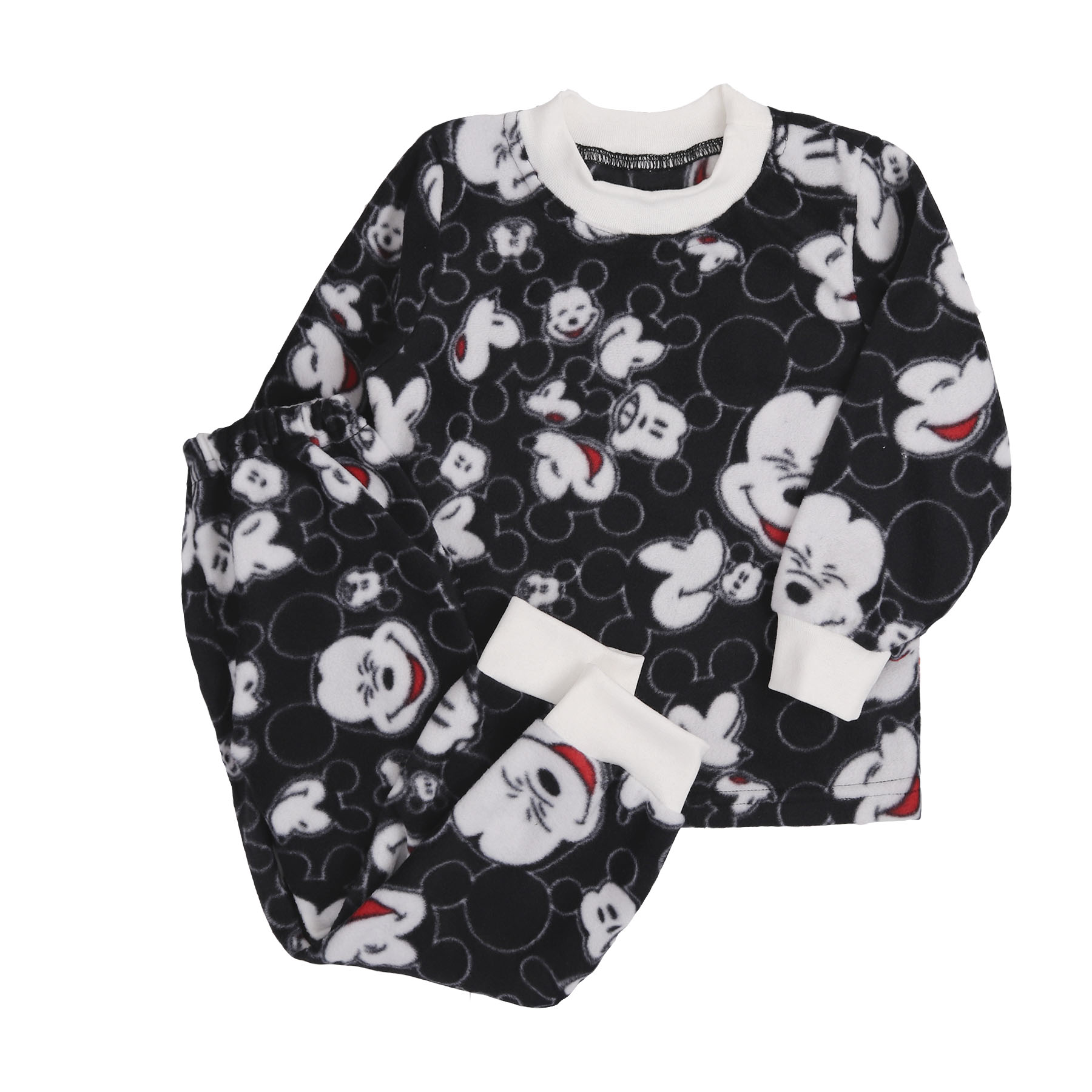 Дитяча флісова піжама, Чорний, 92 (2 роки)