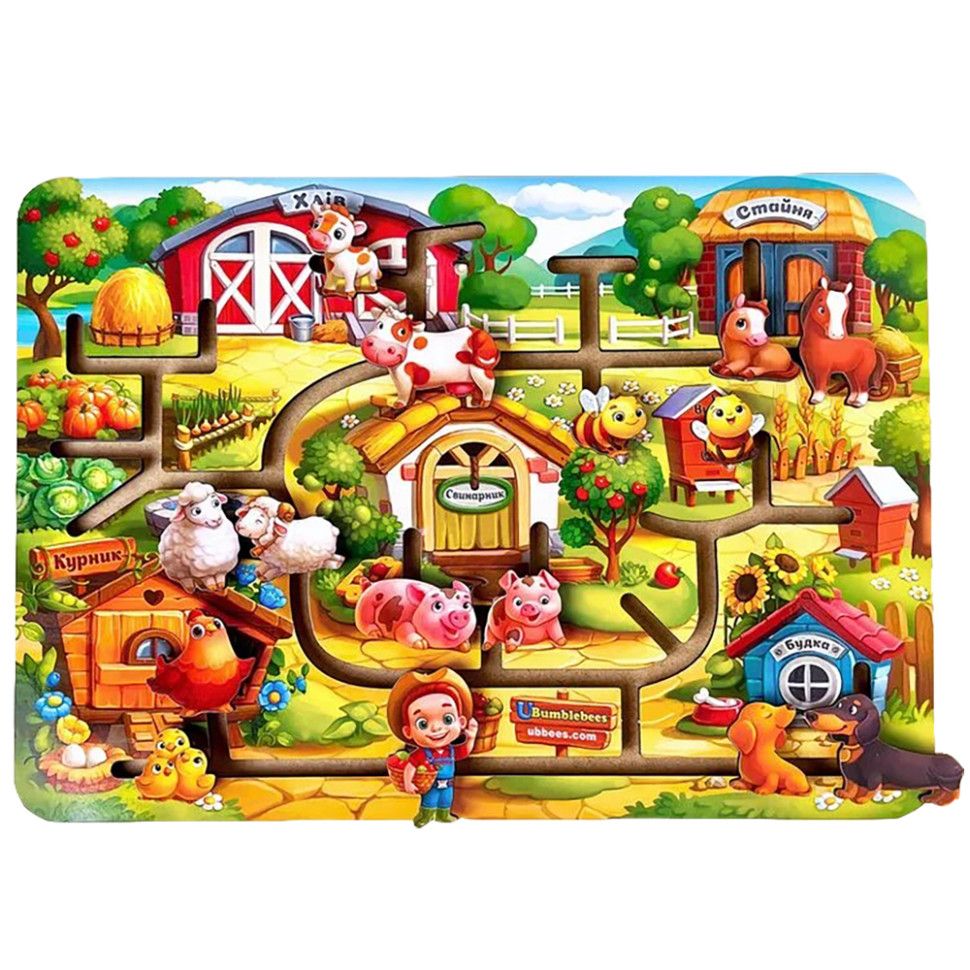 Розвиваюча гра Лабіринт "Ферма" (ПСД213) PSD213