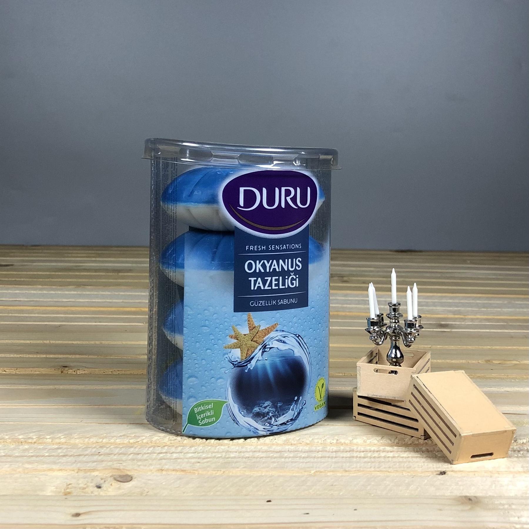 Туалетне мило DURU Fresh Sensations Ocean Breeze Soap - 4*100 г.