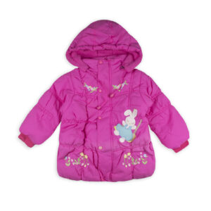 Тепла куртка для дівчинки, Малиновий, 150 см