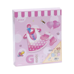 Фотоальбом дитячий 9371 А5 на 40 фотографій 13х18 см Рожевий