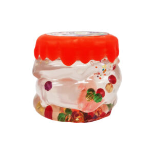 В'язка маса, слайм "Crystal Slime" CS-01-01U з намистинками Помаранчевий