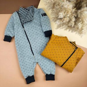 Ромпер ясельний "Косуха" капітон, Сірий, 80 (1 рік)