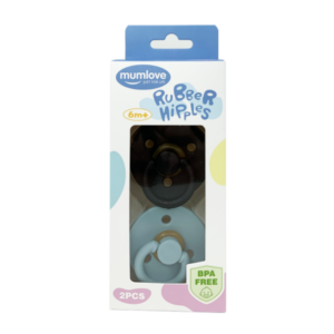 Набір латексних пустушок від 6 міс., Чорний