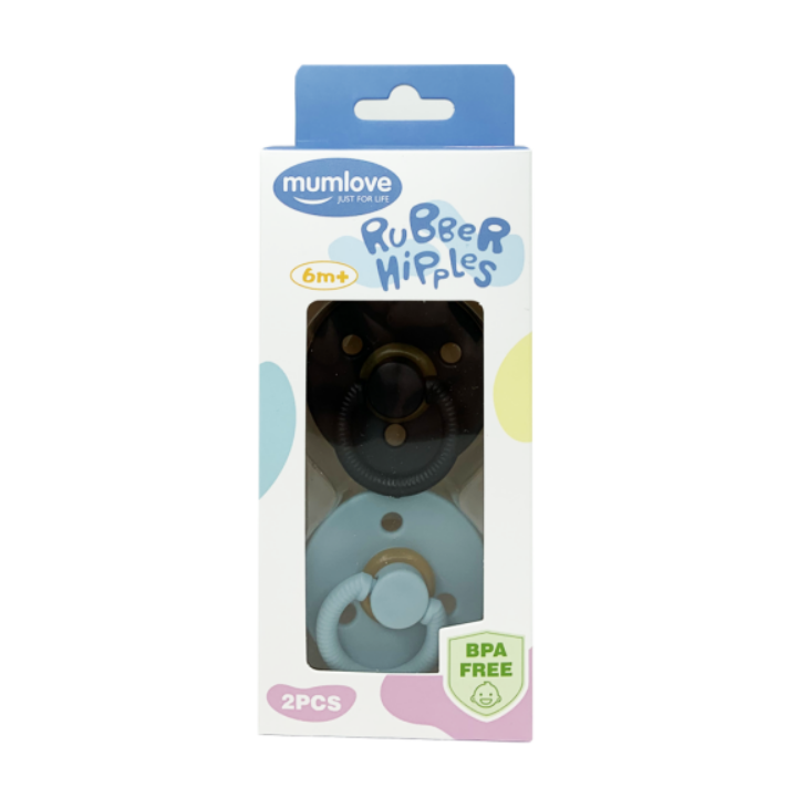 Набір латексних пустушок від 6 міс., Чорний