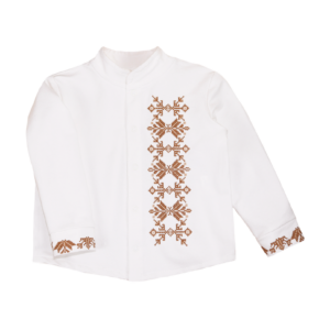 Сорочка з вишивкою "Нік", Молочний, 116 (6 років)