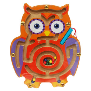Дерев'яна магнітна іграшка Лабіринт MD 1792-1 Совушка