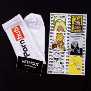 Шкарпетки Without PornHub 36-44 White