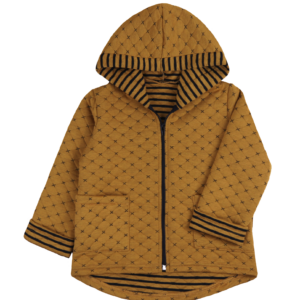 Дитяче худі на блискавці, капітон, Гірчичний, 86 (1.5 роки)