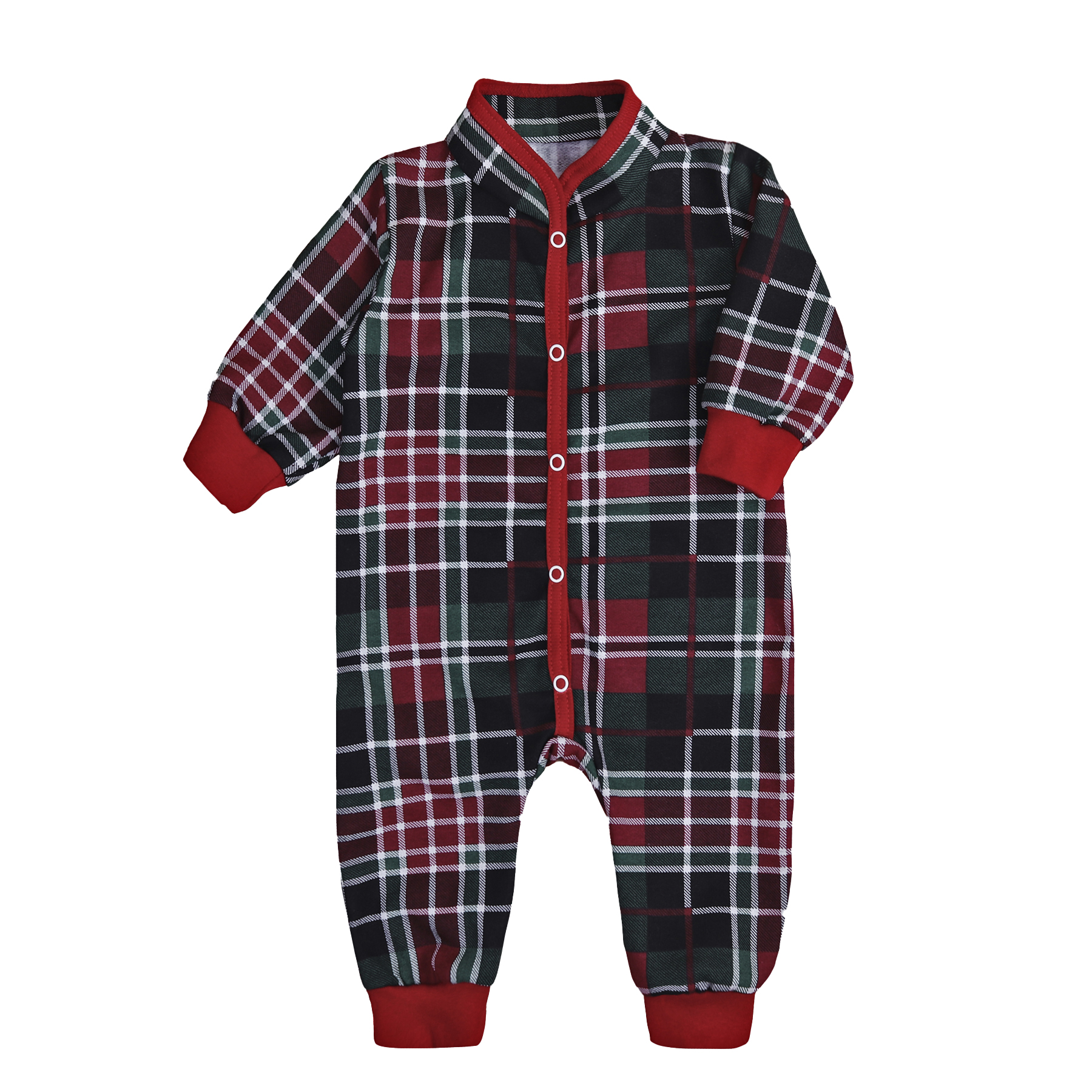 Ромпер ясельний "Клітинка" 2.0 футер, Зелений, 62 (3 міс)