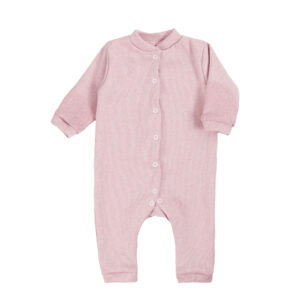 Бавовняний ясельний ромпер "Блейк" з начосом, Пудровий, 62 (3 міс)
