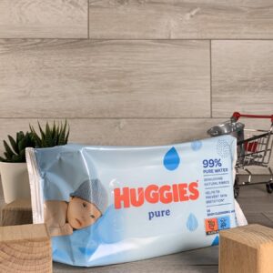 Дитячі вологі серветки Huggies Pure 56 шт.